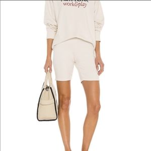 Frame Vintage Bike Short in Whisper White